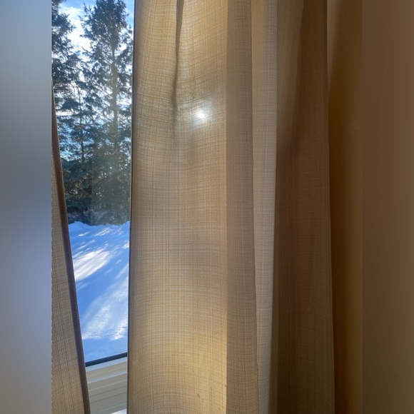 Elegant Cream Curtains - Picture 3 of 5